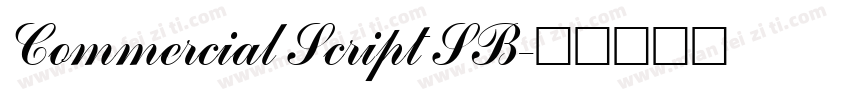 Commercial Script SB字体转换